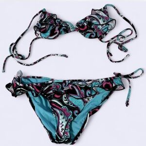 Stylish Paisley Bikini Set